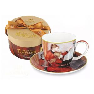 Filiżanka Carmani 280ml ze spodkiem - A. Renoir, Lekcja gry na pianinie